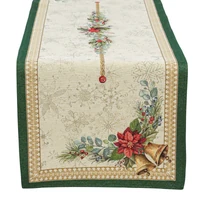 Kép 4/5 - Bells gobelin asztali futó csengős 37x100 cm arany lurex 3