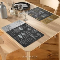 Kép 3/3 - Bistro fekete-ezüst gumi tányéralátét 2
