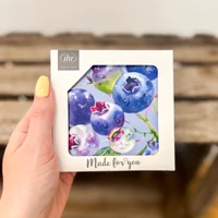 Kép 3/3 - Blueberry fruits áfonyás poháralátét szett 4 db-os 2