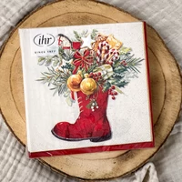 Kép 2/2 - Christmas boots karácsonyi szalvéta 3 rétegű 20 db/csomag 1
