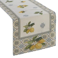 Kép 2/6 - Citromos gobelin asztalterítő Natúr 45x140 cm - 5 cm 1