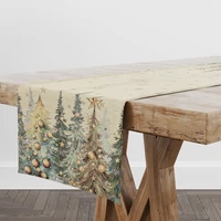 Kép 1/5 - Csillogó erdő gobelin asztali futó 37x100 cm arany lurex