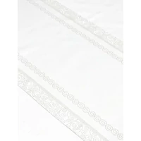 Kép 3/3 - Ezüst lurex asztali futó karácsonyfa mintás 37x100 cm 2