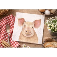 Kép 2/2 - Farm pig malacos szalvéta 3 rétegű 20 db/csomag 1