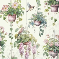 Kép 1/2 - Flower basket virágos szalvéta 3 rétegű 20 db/csomag - koktélszalvéta