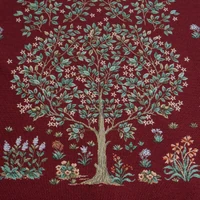 Kép 6/7 - Gobelin asztalterítő fa motívummal Piros 140x180 cm - 5 cm 4