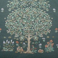 Kép 1/2 - Gobelin asztalterítő fa motívummal Zöld 40x100 cm - 5 cm