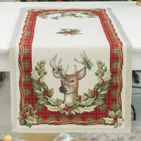 Kép 1/3 - Harmony szarvasos gobelin asztali futó 44x140 cm lurex nélkül
