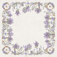 Kép 3/3 - LAVANDER levendulás asztalterítő 100x100 cm 2