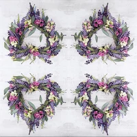 Kép 2/3 - Lavender heart szalvéta 3 rétegű 20 db/csomag 1