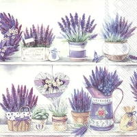 Kép 1/2 - Lavender pots levendulás szalvéta 3 rétegű 20 db/csomag