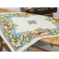 Kép 3/4 - Lemon art mediterrán citromos gobelin asztalterítő 96x100 cm 2