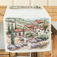 Kép 3/4 - Levendula farm gobelin asztali futó 44x140 cm 2
