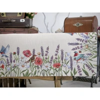 Kép 2/6 - Madaras kert gobelin asztalterítő 137x240 cm 1