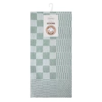 Kép 1/3 - Mauro 2db-os pamut konyharuha szett Zöld 50x70 cm - 2 cm