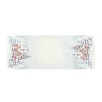 Kép 4/4 - Mézeskalácsos gobelin asztali futó 37x100 cm ezüst lurex 3