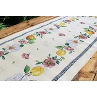 Kép 3/4 - Napraforgós citromos gobelin asztali futó 44x140 cm 2