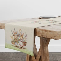 Kép 3/4 - Nyuszi pár a zöld fűben gobelin asztali futó 37x100 cm 2