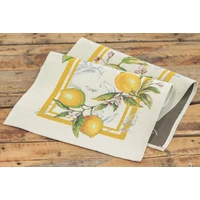 Kép 4/5 - Palermo citromos mediterrán gobelin asztali futó 44x140 cm 3