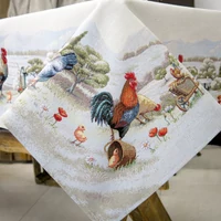 Kép 1/6 - Provencei kakasos gobelin asztalterítő 137x240 cm