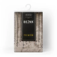 Kép 4/7 - Royal glamour stílusú terítő Sötét bézs 35x220 cm 2
