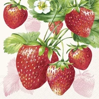 Kép 1/2 - Strawberry fruits epres szalvéta 3 rétegű 20 db/csomag