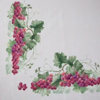 Kép 5/7 - Summer4 szőlős asztalterítő Natúr 140x180 cm 4