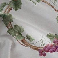 Kép 5/7 - Summer4 szőlős asztalterítő Natúr 40x140 cm 3