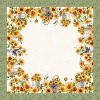 Kép 4/4 - SUNNY napraforgó mintás asztalterítő 100x100 cm 3