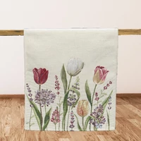 Kép 3/3 - Tavaszi tulipánmező gobelin asztali futó 37x100 cm 2