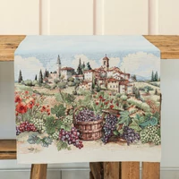 Kép 3/4 - Toszkán táj gobelin asztali futó 37x100 cm 2