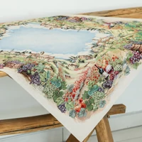 Kép 1/6 - Toszkán táj gobelin asztalterítő 96x100 cm
