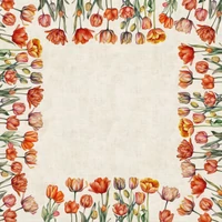 Kép 3/3 - TULIP tulipános asztalterítő 100x100 cm 2
