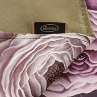 Kép 3/4 - Velvet4 puha bársonyos anyagú tányér alátét Pasztell rózsaszín 30x40 cm 4db 2