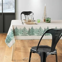 Kép 2/4 - Winter Forest asztalterítő fenyő mintás szennytaszító 150x240 cm 1