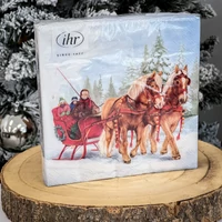 Kép 2/2 - Winter ride karácsonyi szalvéta 3 rétegű 20 db/csomag 1