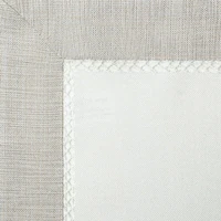 Kép 3/4 - Emma azsúrozott 4db-os tányér alátét szett Fehér/ezüst 30x40 cm