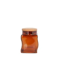 Kép 1/2 - kelsi2-uveg-taroloedeny-szett-fa-fedellel-arany-10-x-10-x-14-cm-hs405775