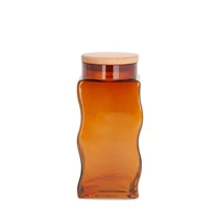 Kép 1/2 - kelsi2-uveg-taroloedeny-szett-fa-fedellel-arany-10-x-10-x-24-cm-hs405776