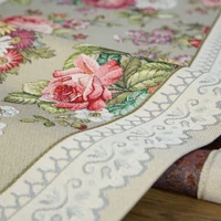 Kép 5/7 - viragmintas-gobelin-asztalterito-olivazold-140-x-180-cm-kozeli
