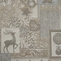 Kép 3/6 - noel-jacquard-karacsonyi-asztalterito-bezs-ezust-135-x-180-cm-kozeli-minta