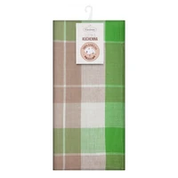 Kép 1/5 - mona-2db-os-pamut-konyharuha-szett-zold-50-x-70-cm