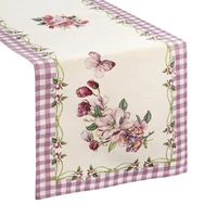 Kép 2/4 - 1225-gobelin-asztalterito-ibolyalila-45-x-140-cm-5-cm-hatter-nelkul