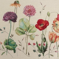 Kép 3/4 - mezei-viragmintas-gobelin-asztalterito-kremszin-45-x-140-cm-5-cm-hs425580 2