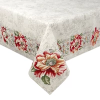 Kép 2/5 - viragos-gobelin-terito-zsenilia-fonalbol-natur-piros-140-x-180-cm-5-cm-hs425763 1