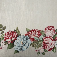 Kép 3/4 - gobelin-terito-zsenilia-fonalbol-piros-es-kek-viragokkal-natur-100-x-100-cm-5-cm-hs454405 2