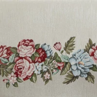 Kép 3/4 - gobelin-terito-zsenilia-fonalbol-piros-es-kek-viragokkal-natur-140-x-180-cm-5-cm-hs454406 2