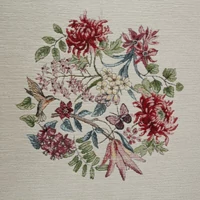 Kép 5/5 - egzotikus-viragmintas-gobelin-asztalterito-zsenilia-fonalbol-natur-140-x-180-cm-5-cm-hs454435 4