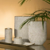 Kép 3/4 - verda-dekorativ-keramia-tal-hs388740-feher-arany-30x16x3-cm-hangulatkep-2