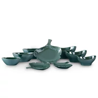Kép 3/3 - bento1-06-csonak-alaku-keramia-tal-turkiz-30-x-18-x-15-cm-hs388832-kollekcio